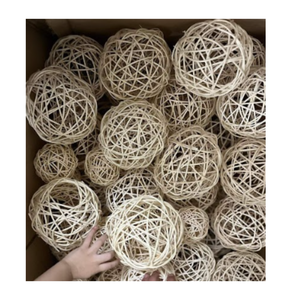 El mejor precio para palo de bola de ratán, Bola de ratán, decoración navideña, bolas decorativas de ratán para centro de mesa de tazón - Product Image 2