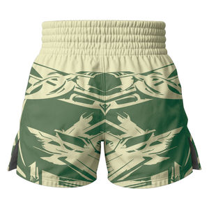 กางเกง MMA แบบยืดได้สำหรับผู้ชายกางเกงขาสั้นปักลายดอกไม้สำหรับฝึกซ้อมในยิม - Product Image 2