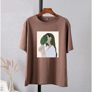 T-shirt femme, nouveau t-shirt à imprimé graphique d'été, 100% coton, vêtements vintage, pull décontracté surdimensionné - Product Image 4