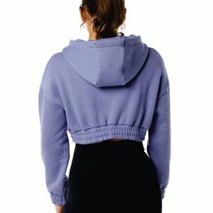 Sudadera corta bordada de alta calidad para mujer, sudadera holgada con estampado de letras de manga larga, ropa de calle para invierno - Product Image 5