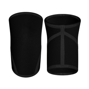 Manchon de genou pour musculation, en spandex et nylon, durable, respirant, anti-UV, séchage rapide, élastique, 7 mm, équipement de musculation, entraînement - Product Image 1