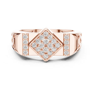 Anillo Clásico Solitario de Oro Rosa de 14K con Diamante Cultivado en Laboratorio de 0.35 Ct para Mujer |   Certificado por IGI |   Ropa de Fiesta |   Diamante Cultivado Nuevo - Product Image 1