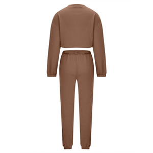 ชุดวอร์มผ้าฝ้าย100% สำหรับผู้หญิงเสื้อผ้าสำหรับฤดูหนาวแบบโอเวอร์ไซส์เนื้อผ้าดีที่สุดระบายอากาศได้ดี - Product Image 1