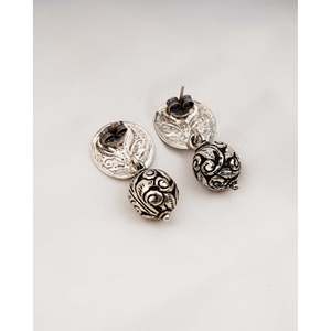 Pendientes Clásicos y Modernos de Plata 925 con Cuentas Noor Chittai, Pendientes de Botón Chapados en Oro de 18K, Joyería Linda, Material Principal Oro Rosa - Product Image 2