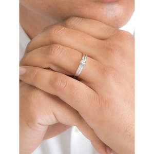 Bague diamant réglable pour homme - Product Image 1