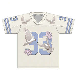 Camiseta Deportiva Personalizada para Hombre, Talla Grande, Estilo Boxy, de Jersey, Poliéster, Bordado, Sublimación, Fútbol Americano, Absorbe la Humedad - Product Image 5