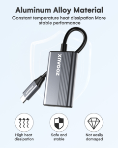 ज़ॉक्स USB-C हब, चश्मा और चार्जिंग एडाप्टर - Product Image 5