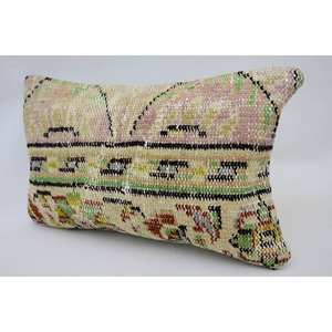 หมอนผ้าขนแกะหลากสี12x20ลายวินเทจพิมพ์ลาย18x18 - Product Image 3