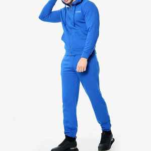 Nouveau survêtement ensemble pour hommes polaire fermeture éclair à capuche et tenue de Jogging/hommes vêtements ensemble complet personnaliser deux pièces ensemble à vendre - Product Image 2