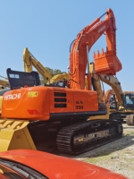 Excavatrice sur chenilles Hitachi 350 d'occasion de 35 tonnes, d'origine japonaise, excavatrice hydraulique d'occasion, machine hydraulique lourde