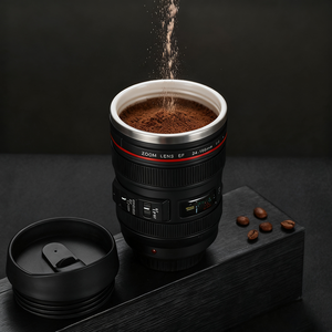 Fournisseur direct d'usine, promotion, meilleur prix, tasse souvenir unique, tasse à café réutilisable, objectif d'appareil photo, tasse à café 24-105 - Product Image 3