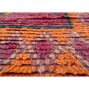 Tapis en laine noués à la main Nuray, motif géométrique rose et violet, pour la décoration de la maison, du salon, 9x12, grand tapis de couloir - Pae-4610 - Product Image 3