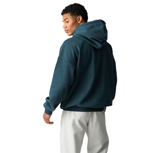 Sweat-shirt à capuche pour homme de haute qualité, prêt à être expédié, en coton mélangé, pull-over chaud pour l'hiver, vêtements de sport brodés, respirant - Product Image 3