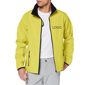 Veste coupe-vent d'été pour homme avec logo personnalisé, imperméable, séchage rapide, à capuche, col montant, poches avant, coque en polyester, doublure en nylon - Product Image 4