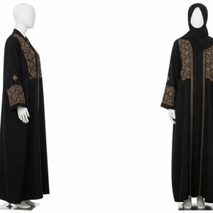 ชุดเดรสยาวแบบอิสลามสำหรับผู้ใหญ่ผ้าโพลีเอสเตอร์ระบายอากาศได้ดีชุดเดรสยาวแบบดั้งเดิมน้ำหนักเบาสำหรับใช้ในชีวิตประจำวัน - Product Image 4