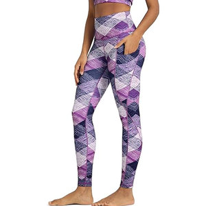 Leggings modernos para mujer, mezcla de algodón suave con cintura elástica y diseño ajustado para uso en entrenamiento, leggings de yoga. - Product Image 1
