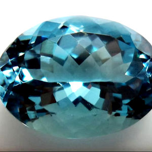 Piedras preciosas sueltas de calidad superior, hermosas y más vendidas, piedras curativas de corte ovalado facetado de Aguamarina natural a precios de mayorista - Product Image 1