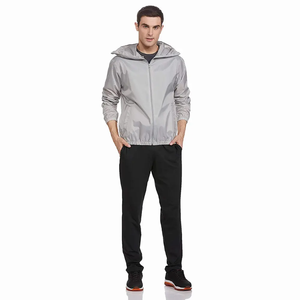 Nouveau multi-panneau hommes à capuche coupe-vent veste imperméable randonnée en plein air fermeture éclair manteau de pluie vêtements d'extérieur légers - Product Image 3