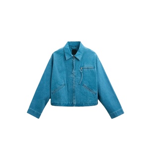 Wholesale Street Wear Custom Designer <b>Vintage</b> <b>Denim</b> Winter <b>Jacket</b> Over Size Custom Cotton Lining Canvas Waxed Work <b>Denim</b> <b>Jacket</b> - Product Image 1