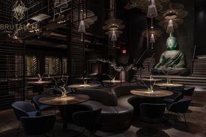 Diseño de escaparate directo de fábrica para la decoración de la barra Mostrador de Bar clásico de estilo antiguo con iluminación LED Estatua de Buda - Product Image 4