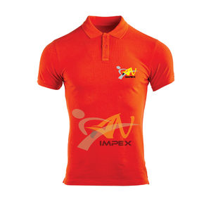 OEM personalizado marca básica de los hombres para los polos 100% algodón antiarrugas patrón sólido de punto de tela camisetas en blanco - Product Image 1