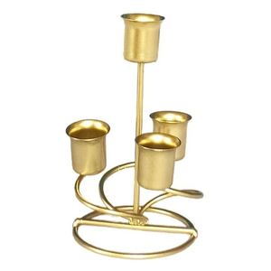 เชิงเทียนเหล็กสีทองเชิงเทียนคริสมาสต์ในร่มและกลางแจ้งตกแต่งคริสต์มาสปาร์ตี้ปีใหม่ขายดี - Product Image 1