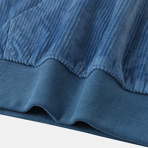 Pull à capuche surdimensionné avec LOGO personnalisé pour hommes, sweatshirts vierges de base en couleur unie, thermique et épaisse pour les sweats à capuche d'hiver pour hommes - Product Image 4