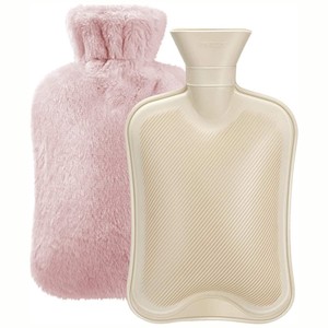 HWB03 <span class=keywords><strong>Bouillotte</strong></span> épaissie antidéflagrante avec housse en peluche, chauffe-mains et pieds <span class=keywords><strong>pour</strong></span> étudiants, dortoirs et utilisation hivernale - Product Image 1