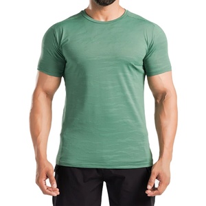 T-shirt de compression pour entraînement de gym à bas prix, design personnalisé à col ras du cou, sans couture, respirant, 100% coton - Product Image 1
