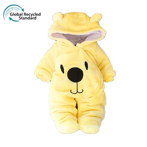 ชุดรอมเปอร์เด็กแรกเกิดสำหรับเด็กหญิงและเด็กชาย ฤดูหนาว แบบ OEM ชุดหมีมีฮู้ด อุ่น สำหรับเด็กทารก ผ้า softshell หนานุ่ม - Product Image 1