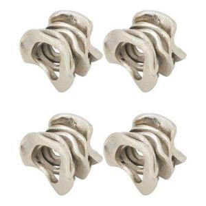 Servilleteros de acero inoxidable pulido con detalles grabados para experiencias gastronómicas lujosas refinadas para bodas y fiestas - Product Image 6