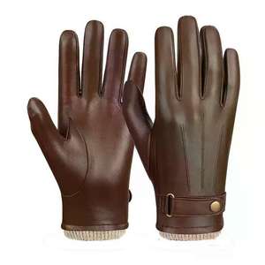 Gants de conduite en cuir de vache personnalisés à logo, très vendus, hautement performants, décontractés et élégants, avec une fonction de sécurité - Product Image 6