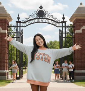 Nuevo Estilo Premium, Sudadera Holgada con Cuello Alto Simulado Chi Heorot, Ecológica, Forrada de Spandex/Algodón, Informal para Mujer, para Invierno - Product Image 2