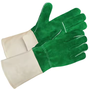 Gants en cuir de vachette renforcé pour le soudage et le barbecue Protection des mains de sécurité industrielle robuste Caractéristique ignifuge - Product Image 5