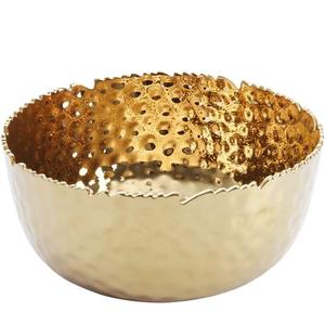 Bol décoratif en or élégant pour la décoration de la maison pièce maîtresse accents de table de Noël design élégant et moderne luxe de haute qualité - Product Image 1