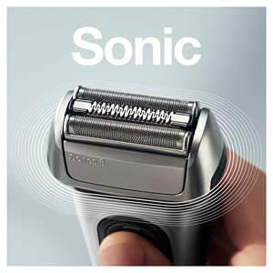 Afeitadora Eléctrica para Barba con Triple Cuchilla, Tecnología Sónica, IPX7, Lavable, Cuchillas Flexibles, Estuche de Viaje de Tela, Afeitado Suave - Product Image 3