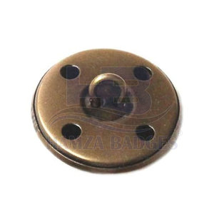 High Quality <b>Brushed</b> Steel Buttons Custom Logo for Elegant Uniform Styling Eco-Friendly Business Attire Uniforms (OEM Service) - Product Image 4