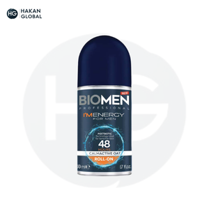 Biomen Deodorant Roll On I'm Energy 50 ml 48 Hour Control Calmative <b>Oat</b> Antiperspirant Postbiotic Freshening for Sensitive Skin - Product Image 1