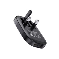 Cargadores y Adaptadores de Viaje Delgados y Plegables de 20 W con Enchufe para Reino Unido, Cargador Rápido USB C Gan con PD QC 3.0 para Teléfono Móvil
