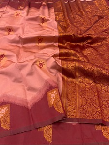 Nueva llegada estilo moderno increíble vestido puro Banarsi seda Sari Blusa con puro Kanjivaram Pattu completo Zari Trabajo Mujer moda - Product Image 3