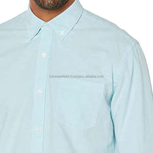 Clothes Custom Print Embroidered <b>Button</b> Down Collar Solid <b>White</b> Blank Cotton Stock Bulk Clothes Mix Clothes Bale Dress Shirt Men - Product Image 4