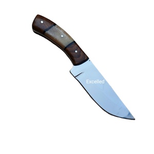 Venta caliente personalizado hecho a mano de acero inoxidable cuchillo Skinner hoja fija cuchillo de caza al aire libre con hueso y mango de madera - Product Image 2