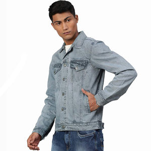 Chaqueta vaquera para hombre, moda fresca, Chaquetas vaqueras para hombre, vaquero informal para la temporada de invierno, uso, chaqueta vaquera para hombre de talla OEM - Product Image 3
