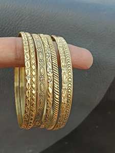 R M INTERNATION Laiton Bracelet Manchette Réglable Bracelet Couleur Dorée Boho Main Conception Personnalisable Logo Taille Idée Cadeau De Mariage pour - Product Image 3