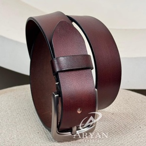 เข็มขัดหนังแท้สำหรับผู้ชายแบบปรับแต่งได้เข็มขัดหนังวัวอเนกประสงค์และทันสมัย - Product Image 1