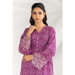 Ensemble coordonné bohème tendance pour femme en mousseline imprimée avec logo brodé, taille XS, pour tenues printemps/été - IPST-77425 - Product Image 1