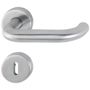 Juego de Manijas para Puertas y Ventanas Rosette Set Paris E138/42H/42HKVS de Acero Inoxidable F69 en Forma de U OB DIN Izquierda/Derecha D/D HOPPE - Product Image 3