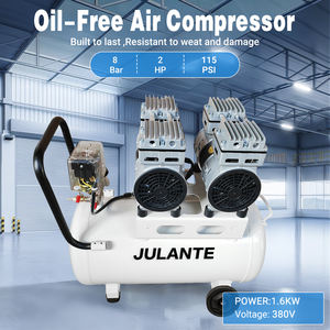 Mini <span class=keywords><strong>compresor</strong></span> de aire sin aceite eléctrico 2HP 8bar 50L <span class=keywords><strong>compresor</strong></span> de aire silencioso - Product Image 5