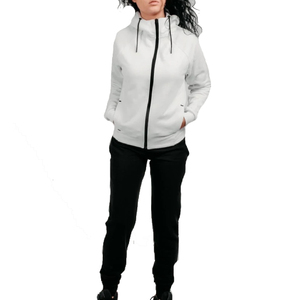 Survêtements d'hiver de haute qualité, solides, lourds, coupe-vent pour femmes, ourlet fendu, cordon de serrage, entraînement personnalisé, jogging - Product Image 6