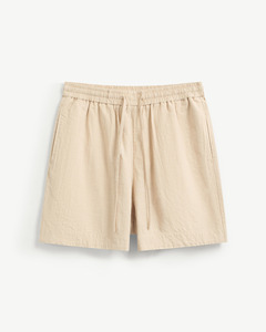 Short décontracté à taille moyenne avec fermeture à cordon de serrage pour hommes ceinture élastique non tissé respirant écologique séchage rapide solide anti-rides - Product Image 3